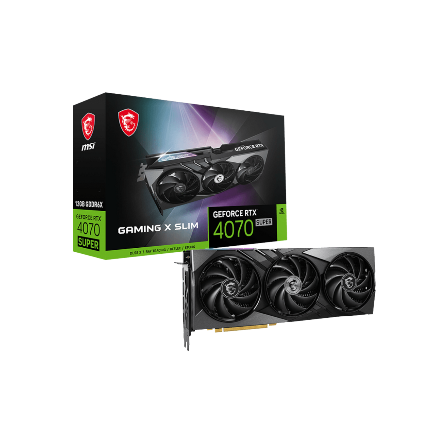 Karta graficzna MSI GeForce RTX 4070 SUPER GAMING X SLIM 12GB GDDR6X