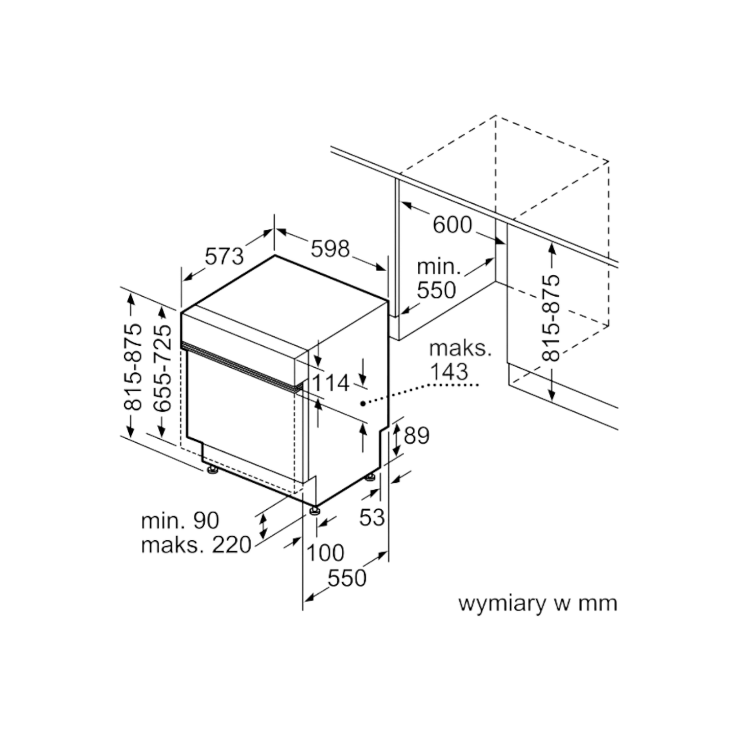 Zmywarka do zabudowy Bosch SMI2ITS33E 60cm
