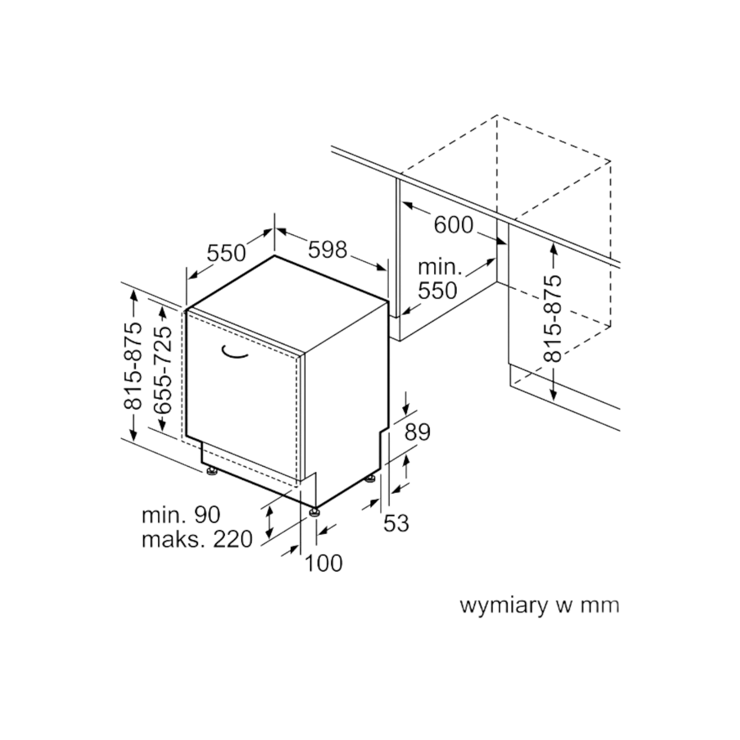 Zmywarka do zabudowy Bosch SMV2HVX02E 60cm