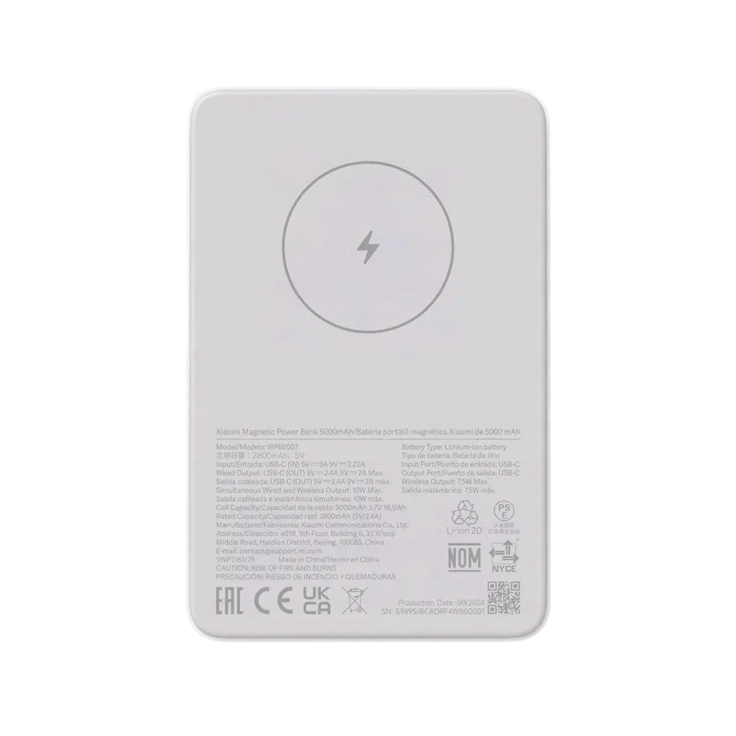 Powerbank Xiaomi Magnetic Power Bank 5000mAh GL