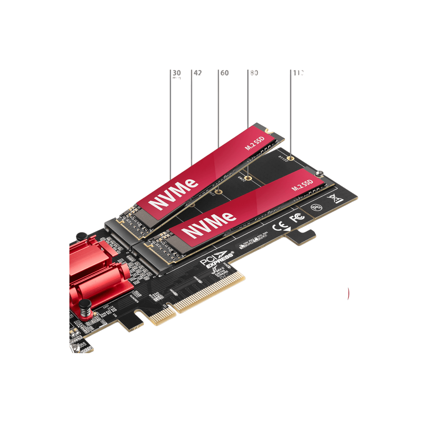 Kontroler AXAGON PCEM2-ND PCIe 2x NVMe M.2 SSD