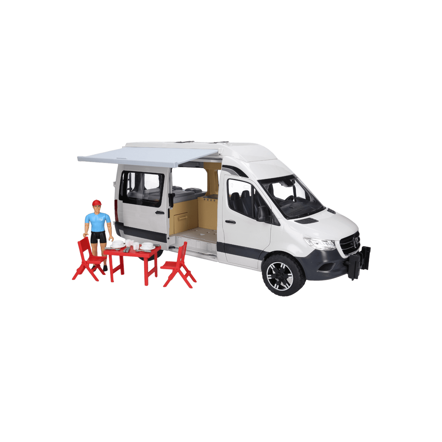 Kamper BRUDER Mercedes Sprinter z figurką i akcesoriami