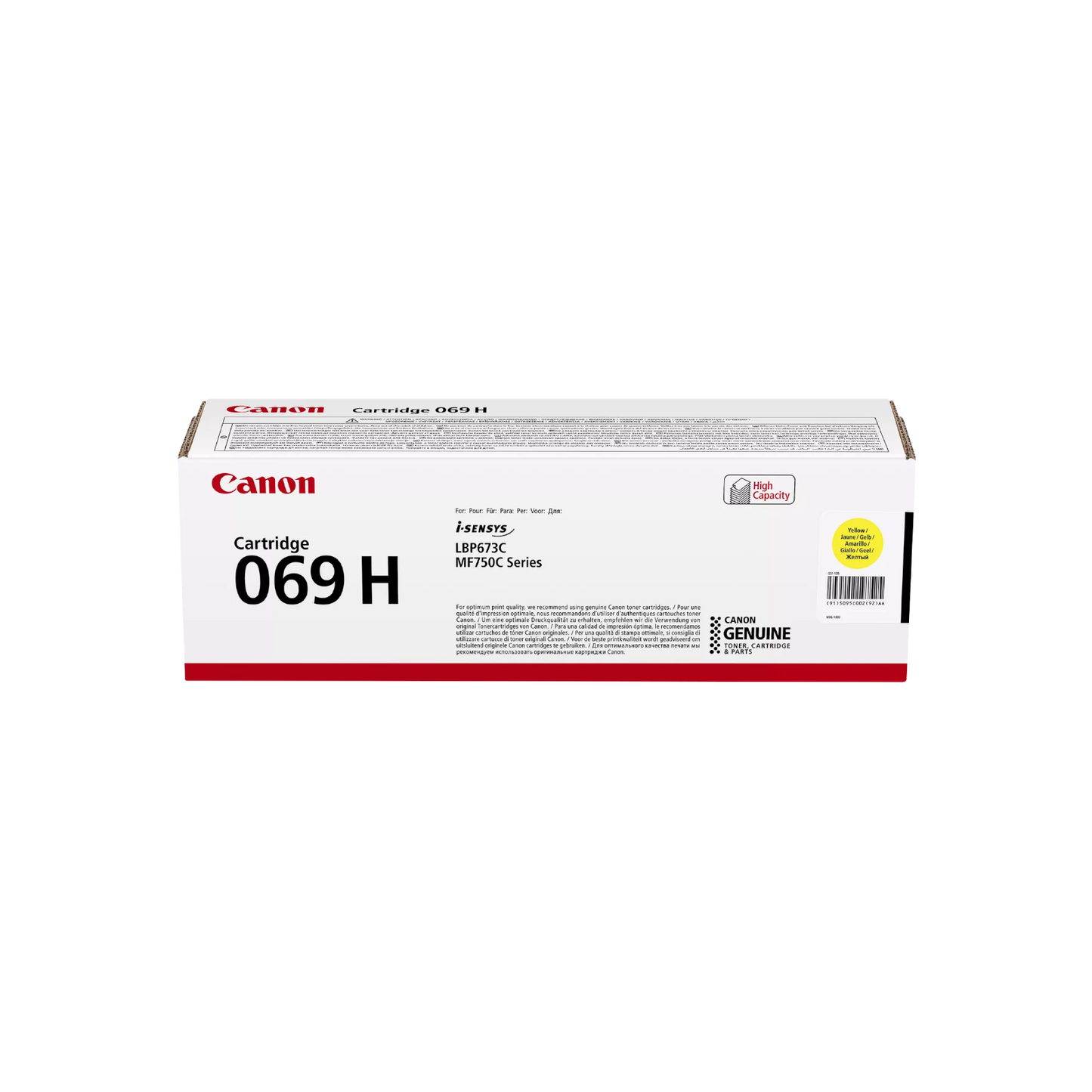 Toner do drukarki Canon 069 H i-SENSYS MF750C / LBP673C Żółty (Yellow) 5.5K 5095C002