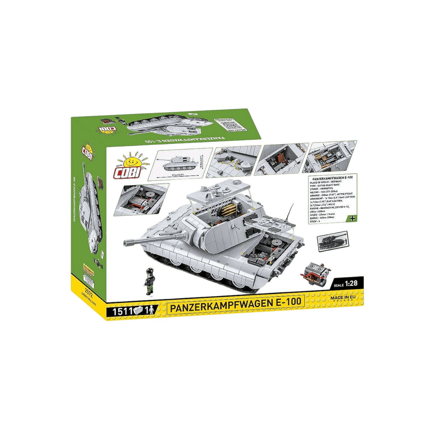Cobi Klocki World War II Panzerkampfwagen E-100