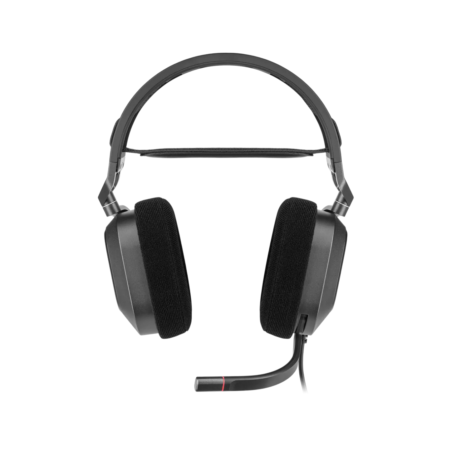 Słuchawki gamingowe przewodowe nauszne Corsair HS80 RGB USB Carbon