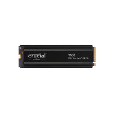 Dysk SSD Crucial T500 1TB M.2 PCIe Gen4 NVMe 2280 z radiatorem