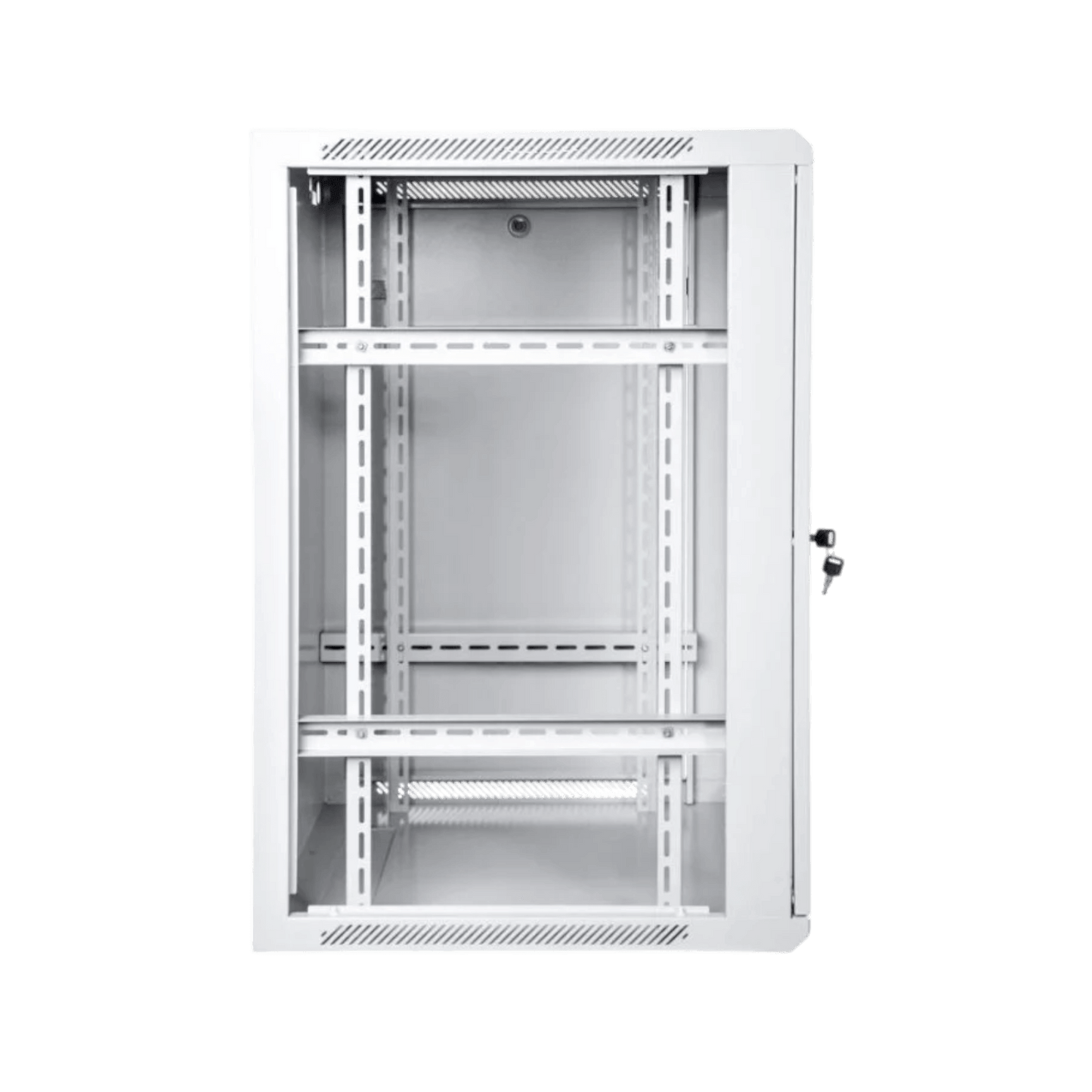 Szafa rack Digitus 19" 15U 600x600mm wisząca Drzwi szklane Szary