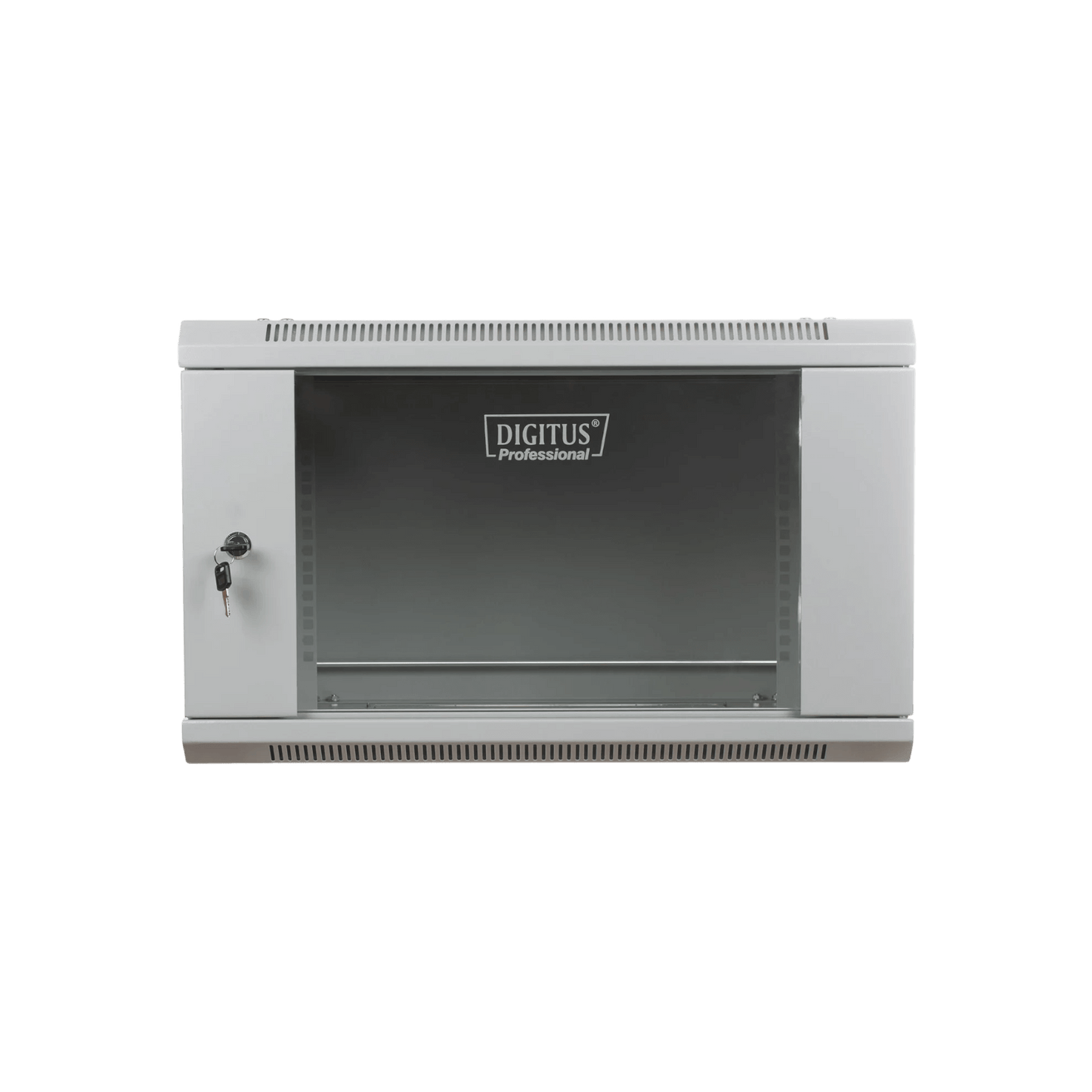Szafa rack Digitus 19" 6U 600x450mm wisząca Drzwi szklane Szary