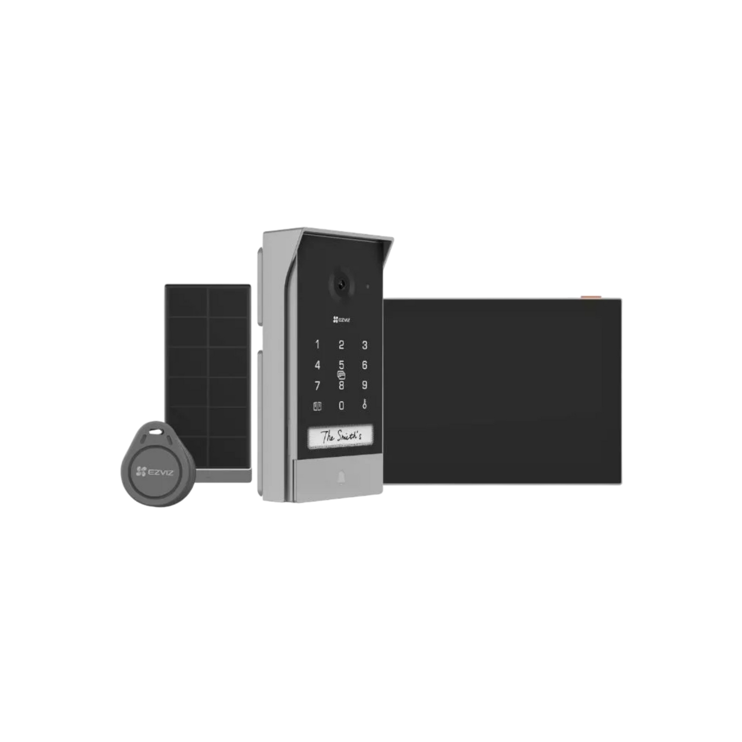 Wideodomofon EZVIZ EP7 z panelem solarnym Czytnik Kart RFID Wi-Fi.