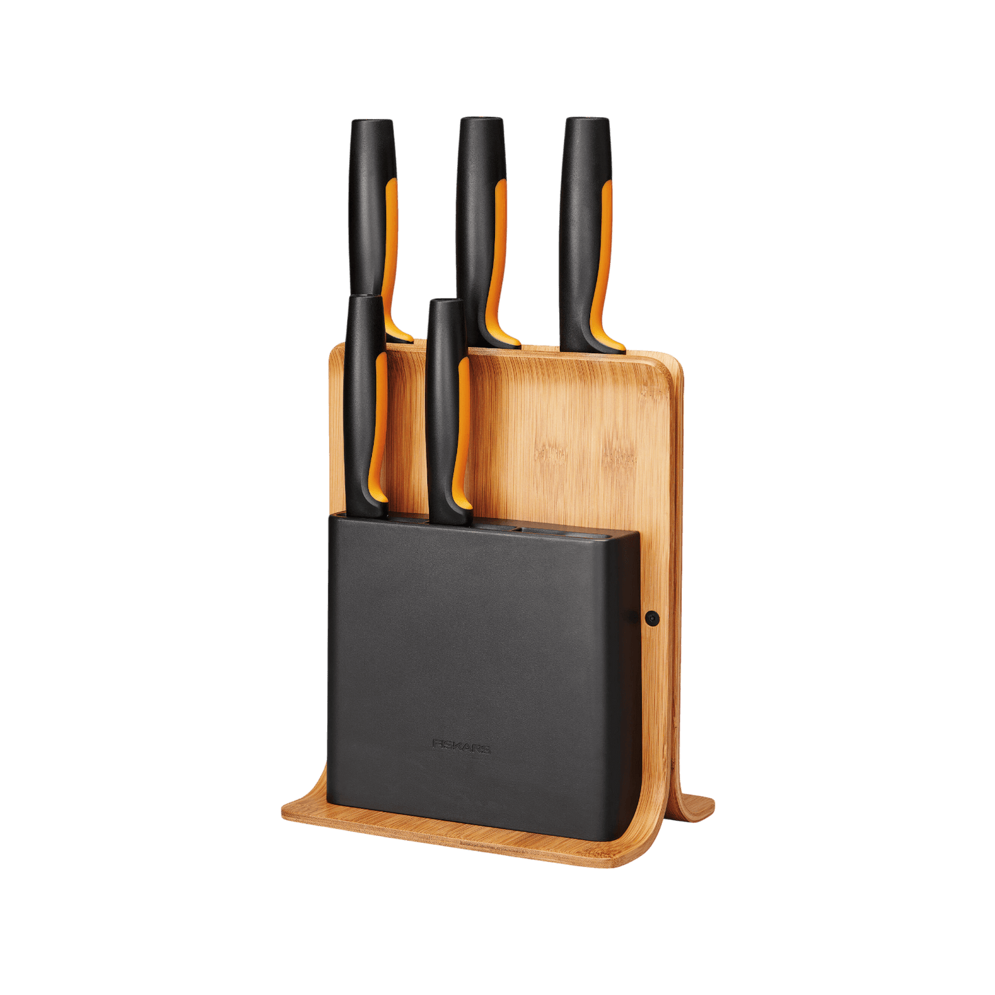 Zestaw noży kuchennych Fiskars Functional Form w bloku bambusowym 5 szt. 1057552