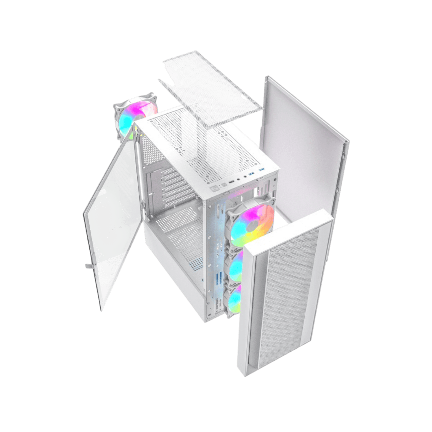 Obudowa Gembird Fornax 4000 ARGB Biały