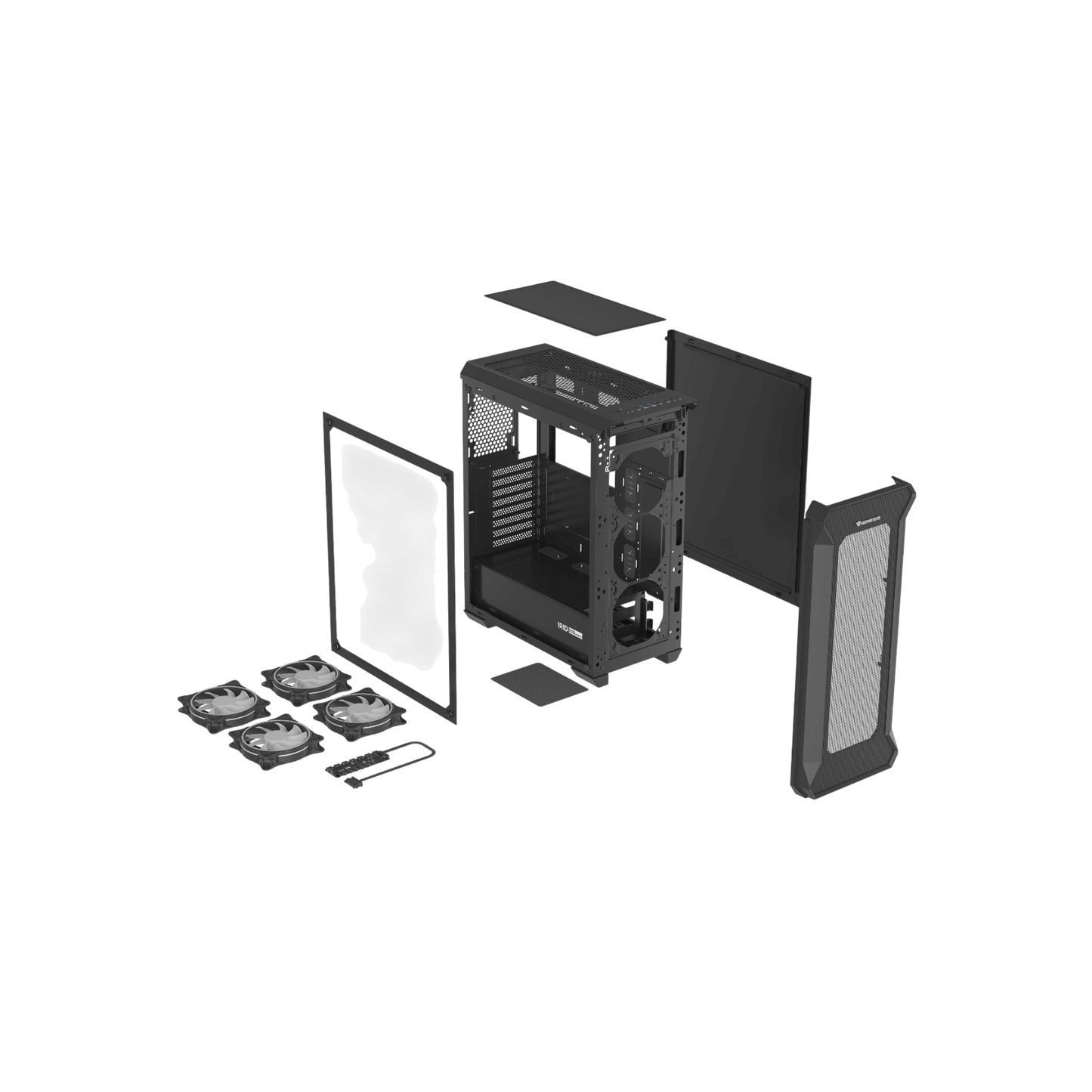 Obudowa Genesis Irid 505 V2 ARGB Black