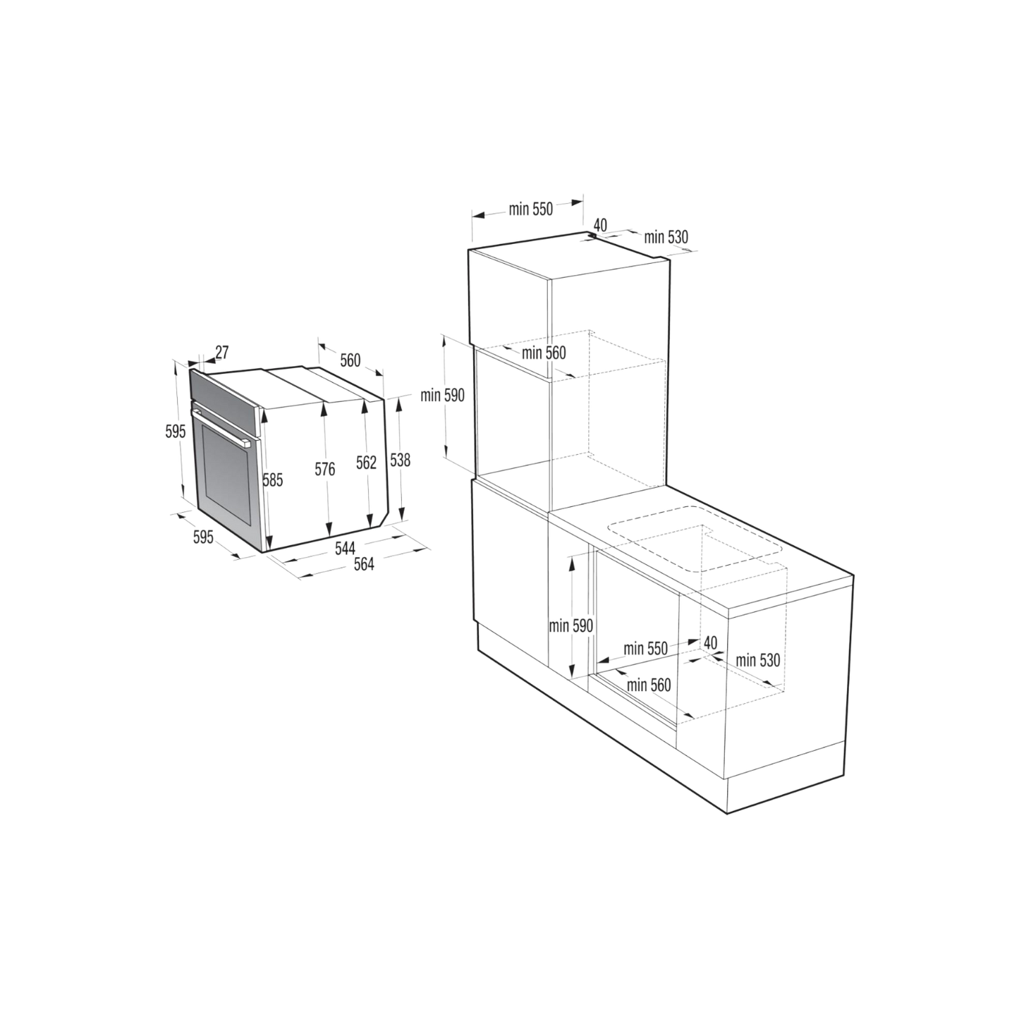 Piekarnik do zabudowy Gorenje BO6735E02BK