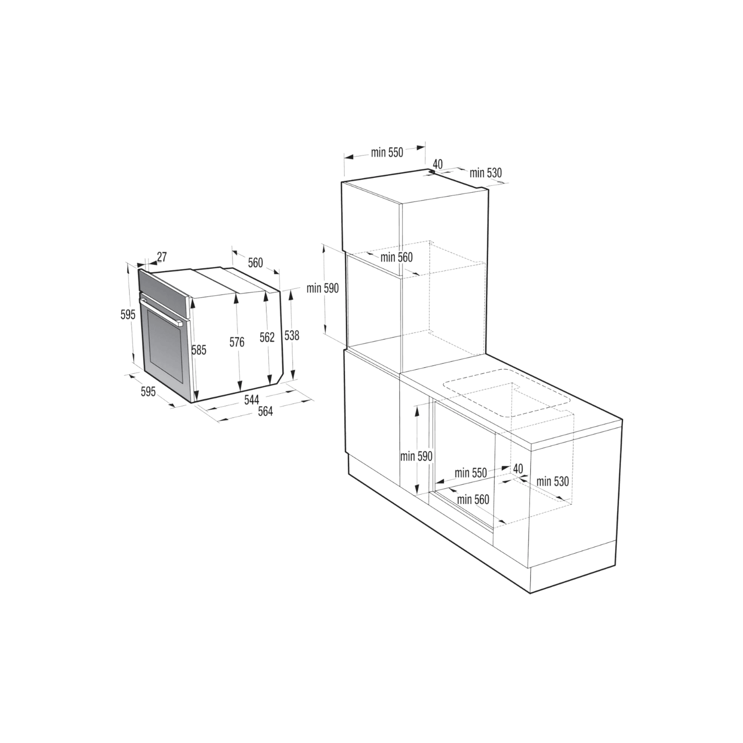 Piekarnik do zabudowy Gorenje BOP6737E02BK