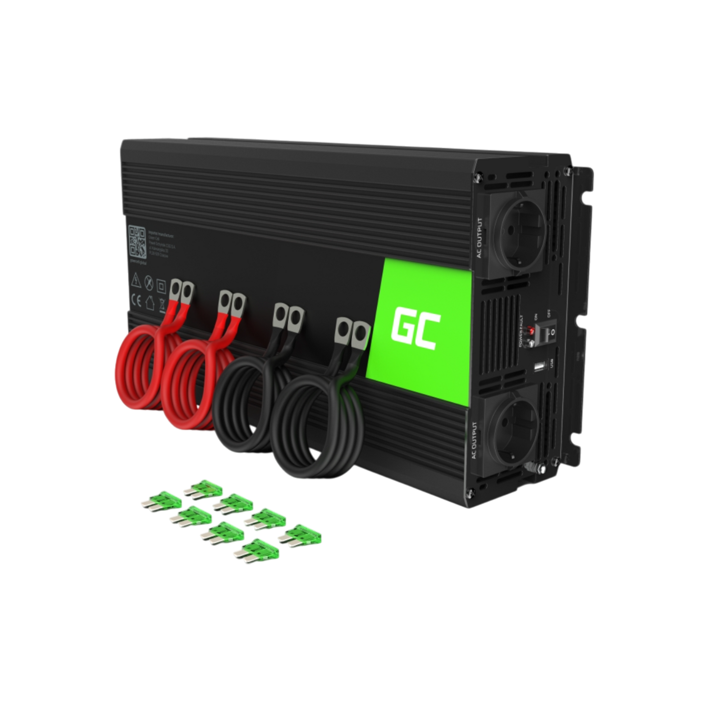 Przetwornica Green Cell INV10 12V na 230V 2000W/4000W Modyfikowana sinusoida.