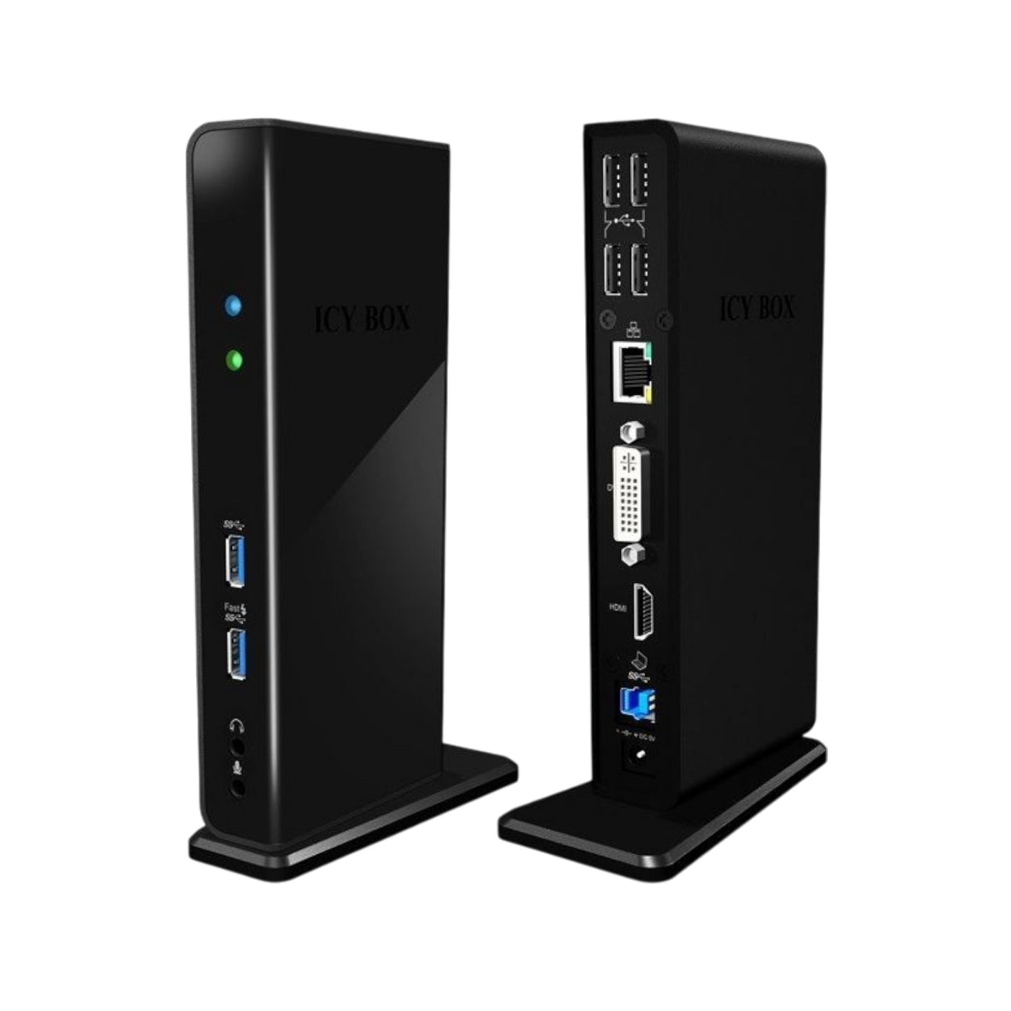 Stacja dokująca IcyBox IB-DK2241AC USB DisplayLink Stojak