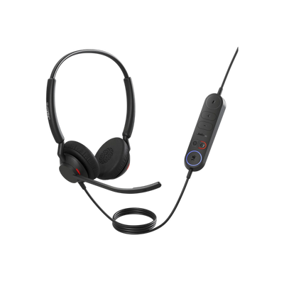 Słuchawki przewodowe nauszne Jabra Engage 40 (Inline Link) USB-A MS