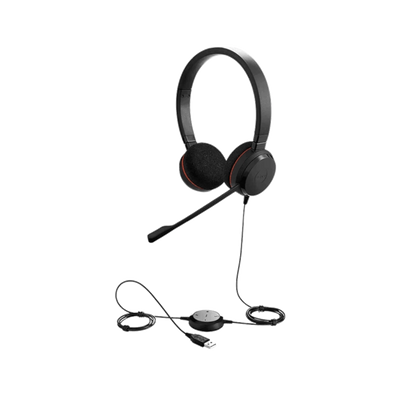 Słuchawki przewodowe nauszne Jabra Evolve 20 UC