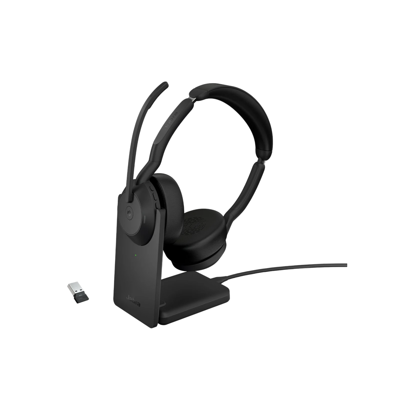 Słuchawki bezprzewodowe nauszne Jabra Evolve2 55 Link380a MS Stand