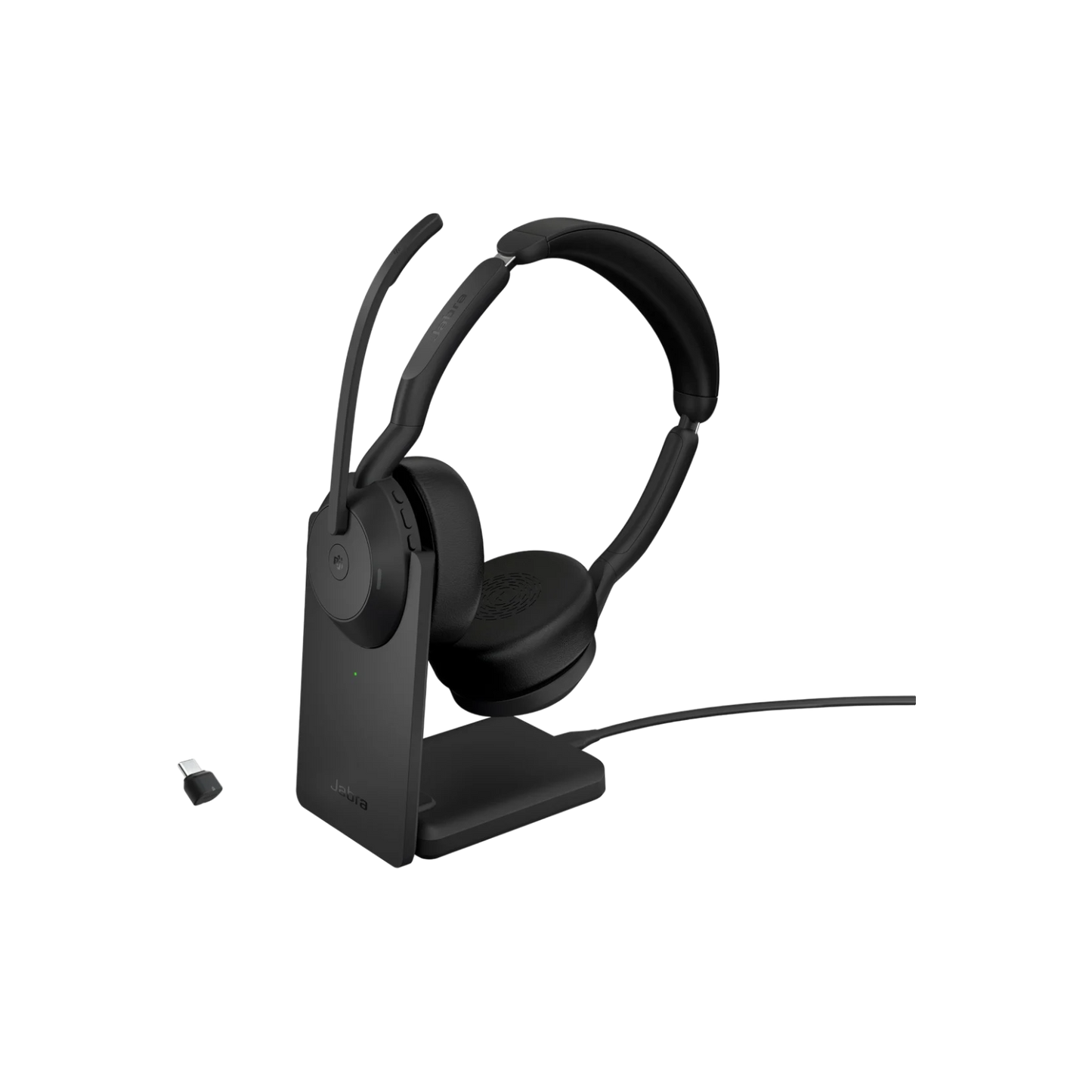 Słuchawki bezprzewodowe nauszne Jabra Evolve2 55 Link380c MS Stand