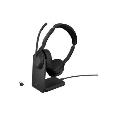 Słuchawki bezprzewodowe nauszne Jabra Evolve2 55 Link380c UC Stand