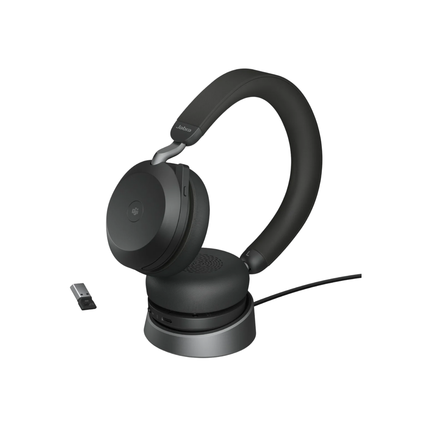 Słuchawki bezprzewodowe nauszne Jabra Evolve2 75 Link380a MS Stand