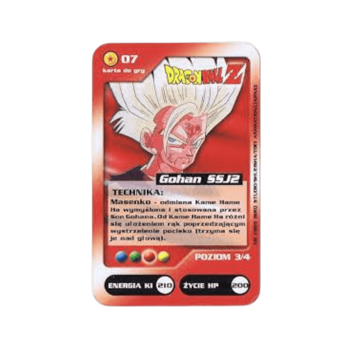 Karty Dragon Ball Z z Chio Chips