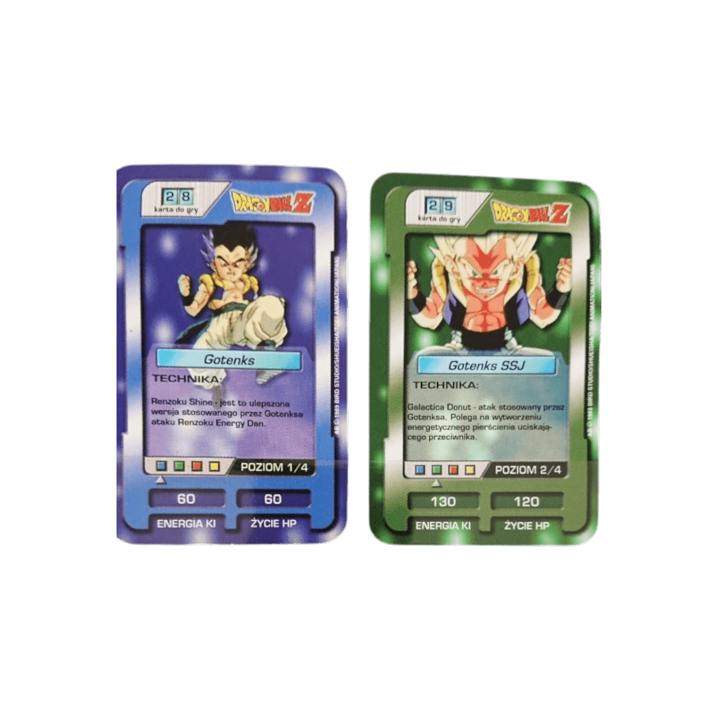 Karty Dragon Ball Z z Chio Chips