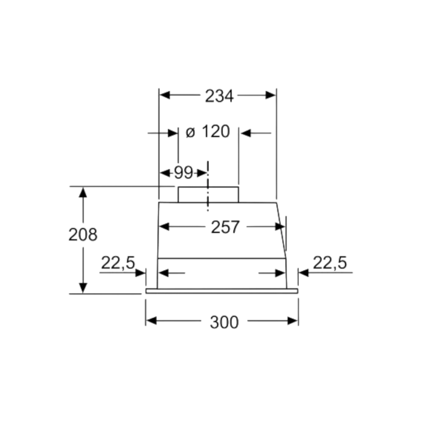 Okap wysepkowy Siemens LB53NAA30 53cm