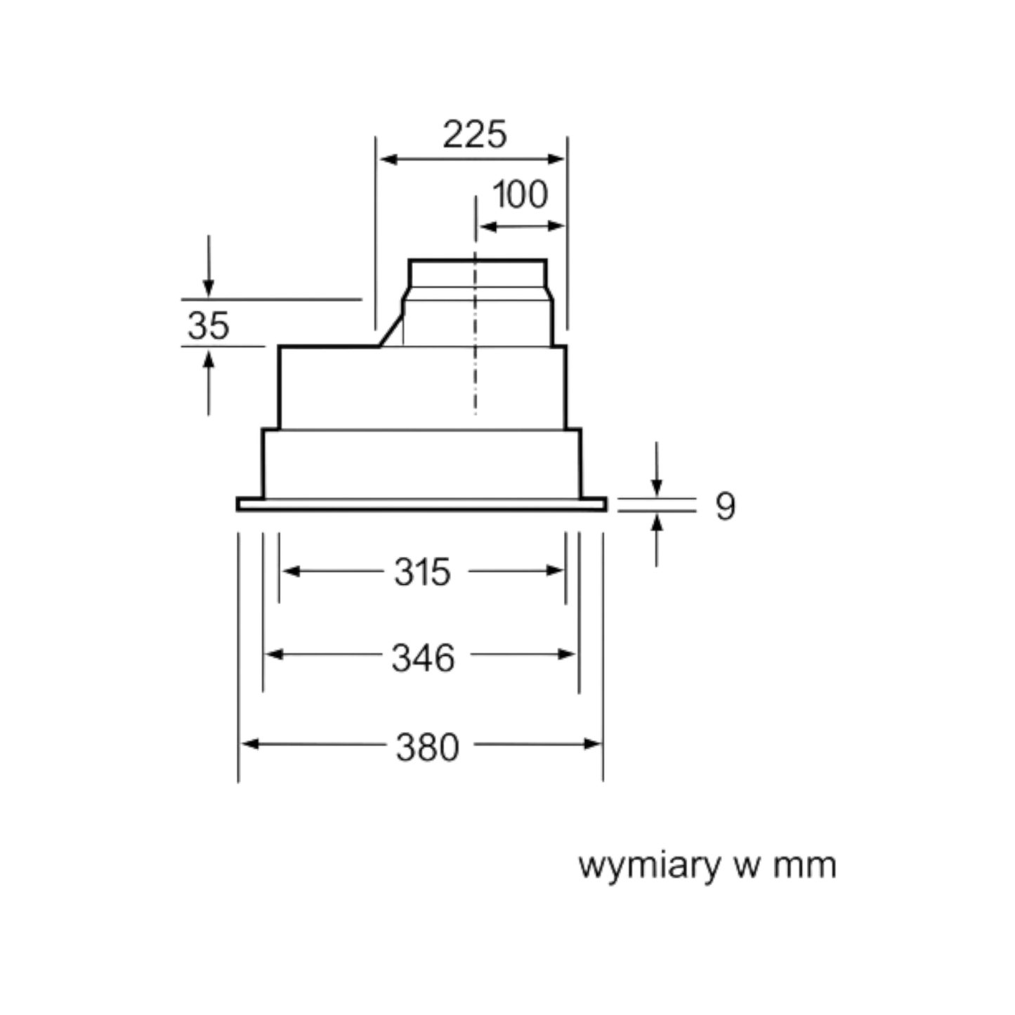 Okap wysepkowy Siemens LB55565 53cm