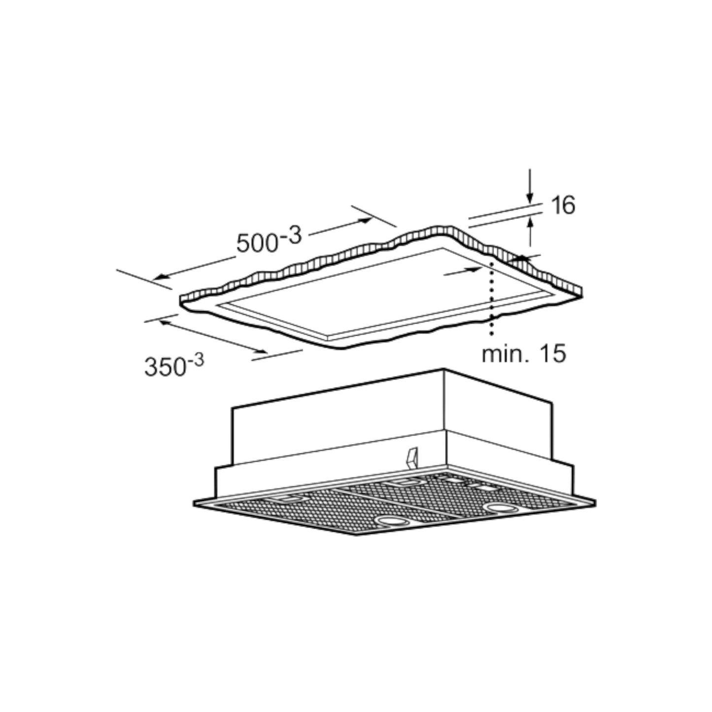Okap wysepkowy Siemens LB55565 53cm