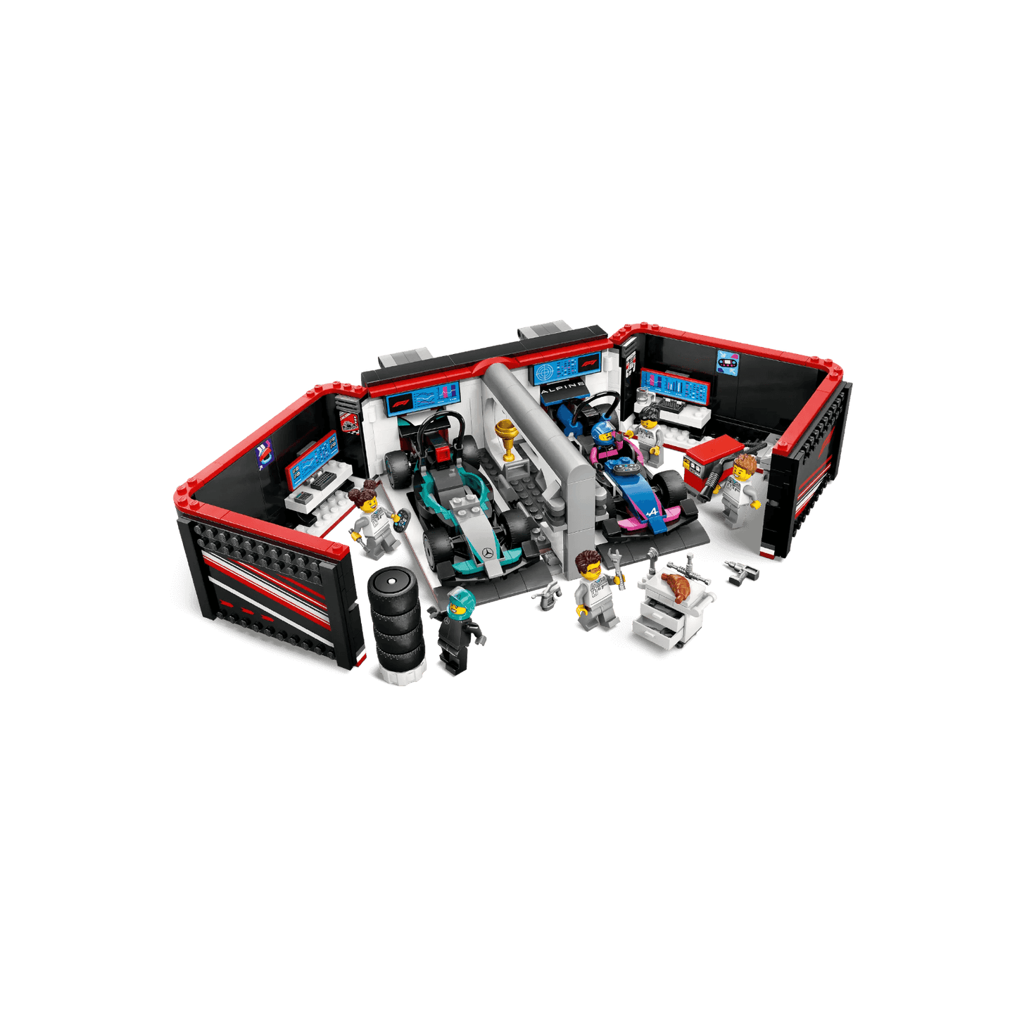 LEGO City Zestaw F1 Garaż i bolidy Mercedes-AMG i Alpine 60444