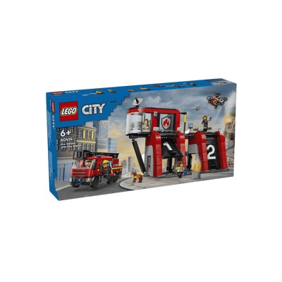 LEGO City Zestaw Remiza strażacka z wozem strażackim 60414