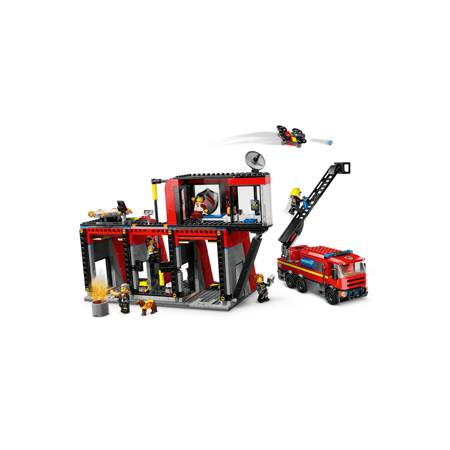 LEGO City Zestaw Remiza strażacka z wozem strażackim 60414