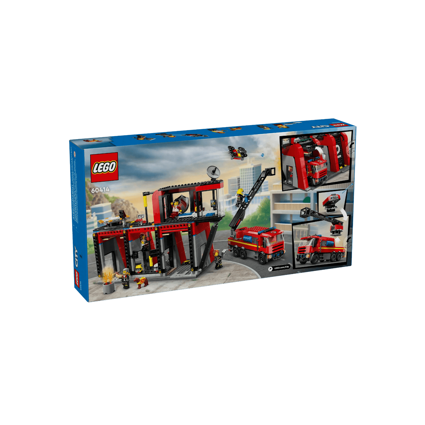 LEGO City Zestaw Remiza strażacka z wozem strażackim 60414