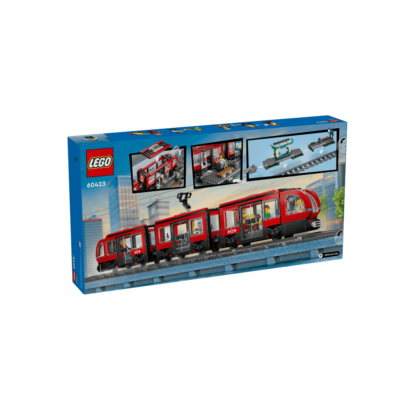 LEGO City Zestaw Tramwaj miejski ze stacją 60423