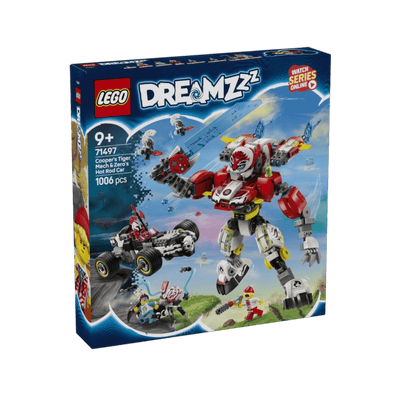 LEGO DREAMZzz Tygrysi mech Coopera i hot rod Zero 71497