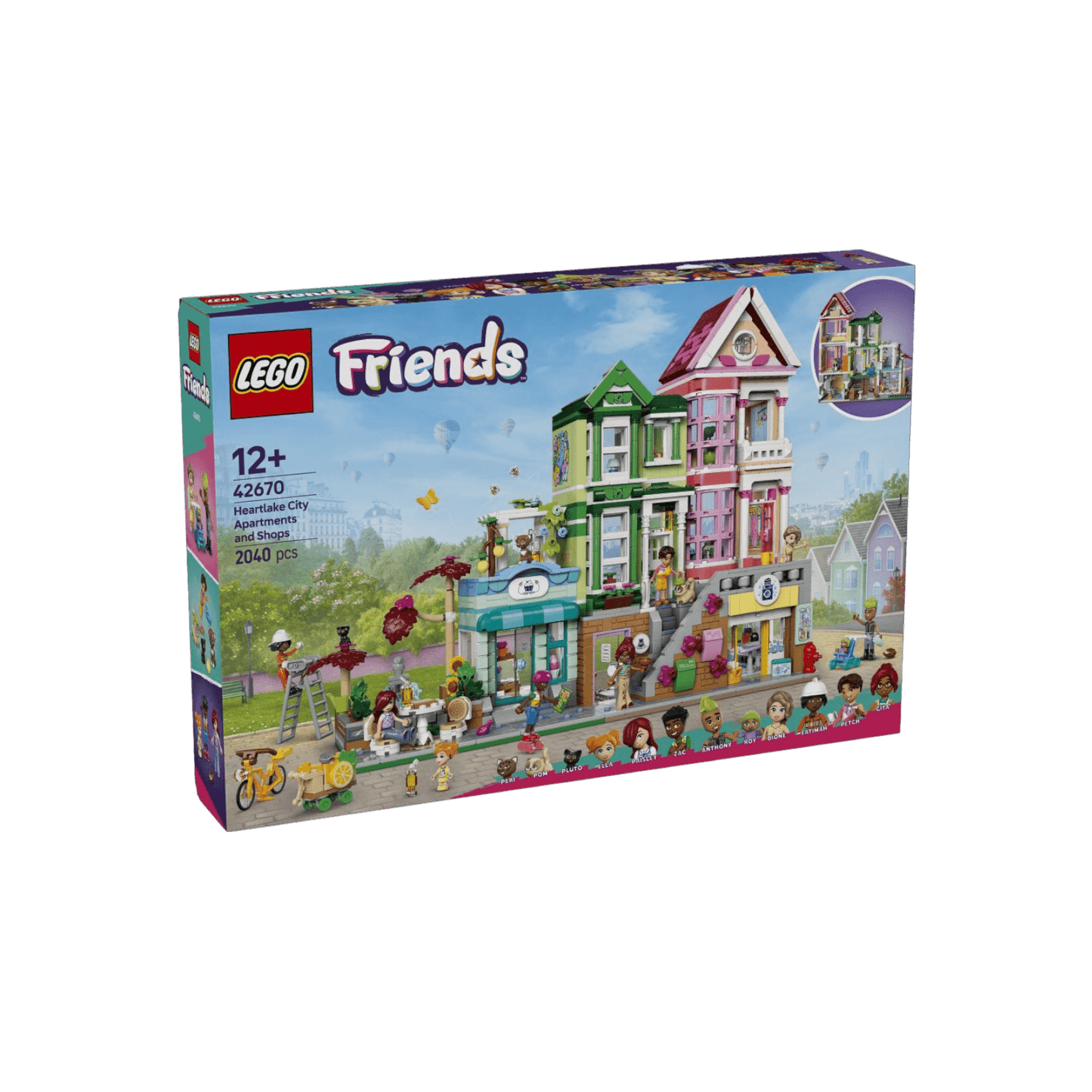 LEGO Friends Zestaw Mieszkania i sklepy w mieście Heartlake 42670