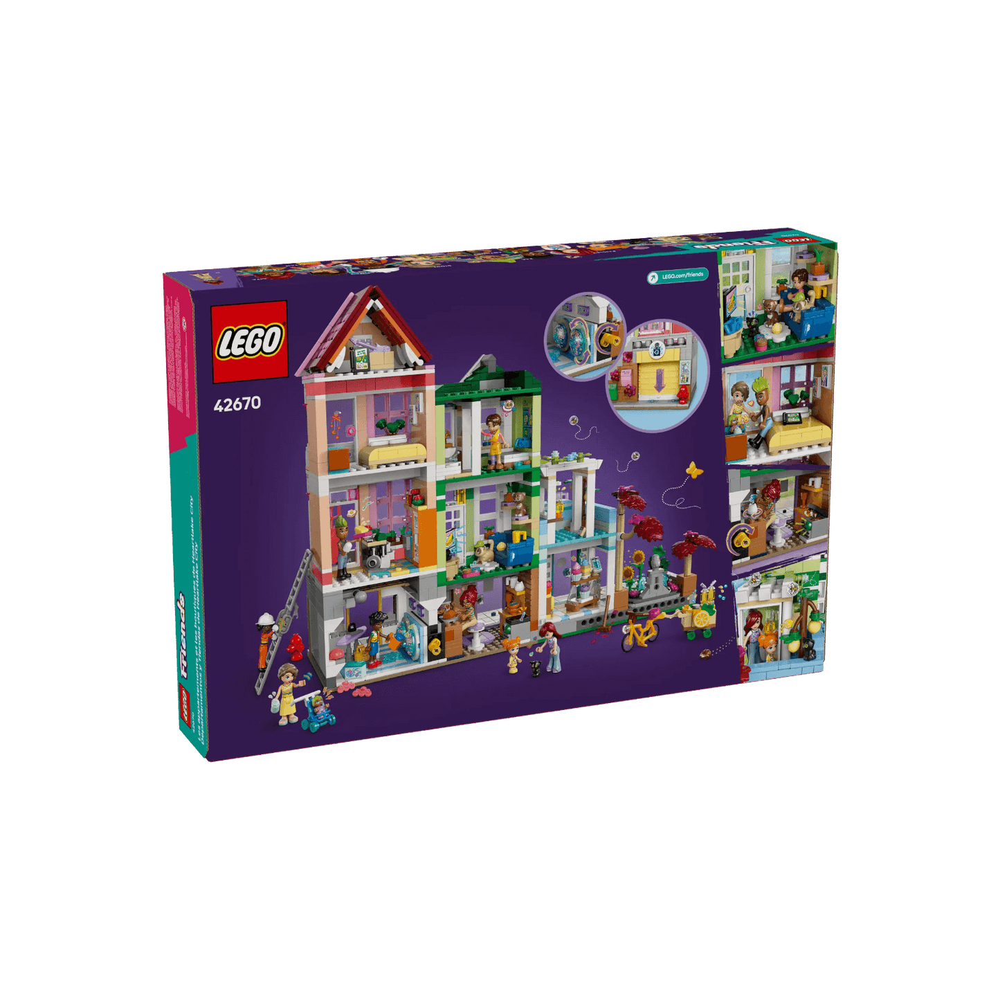 LEGO Friends Zestaw Mieszkania i sklepy w mieście Heartlake 42670