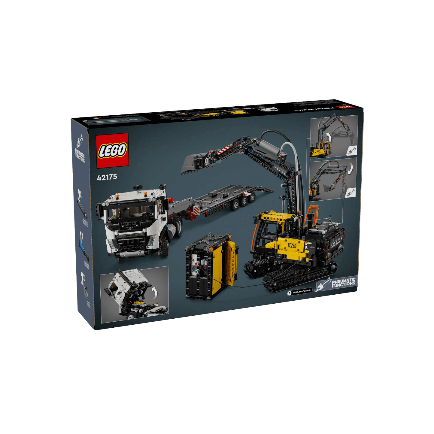 LEGO Technic Zestaw Ciężarówka Volvo FMX i koparka EC230 Electric 42175