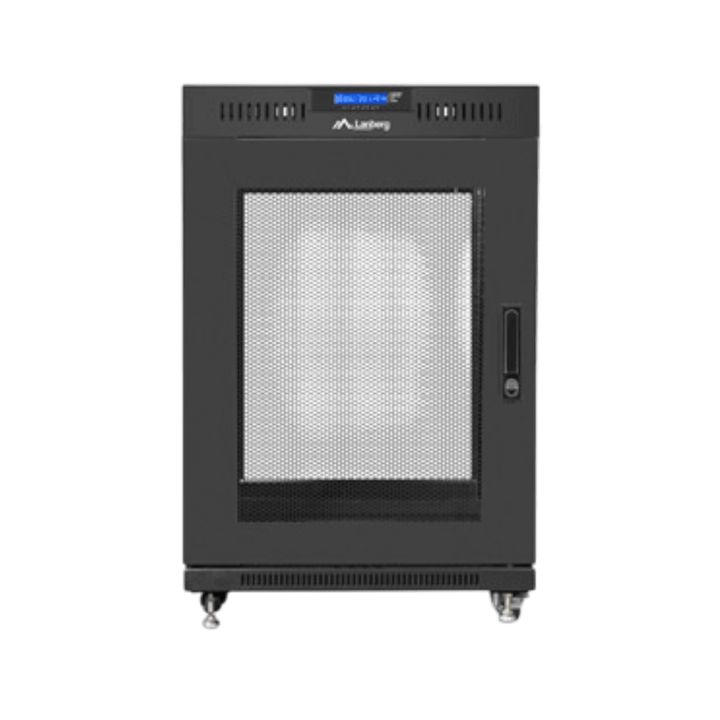 Szafa rack Lanberg 19" 15U 800x1000mm stojąca LCD V2 Drzwi perforowane Czarny