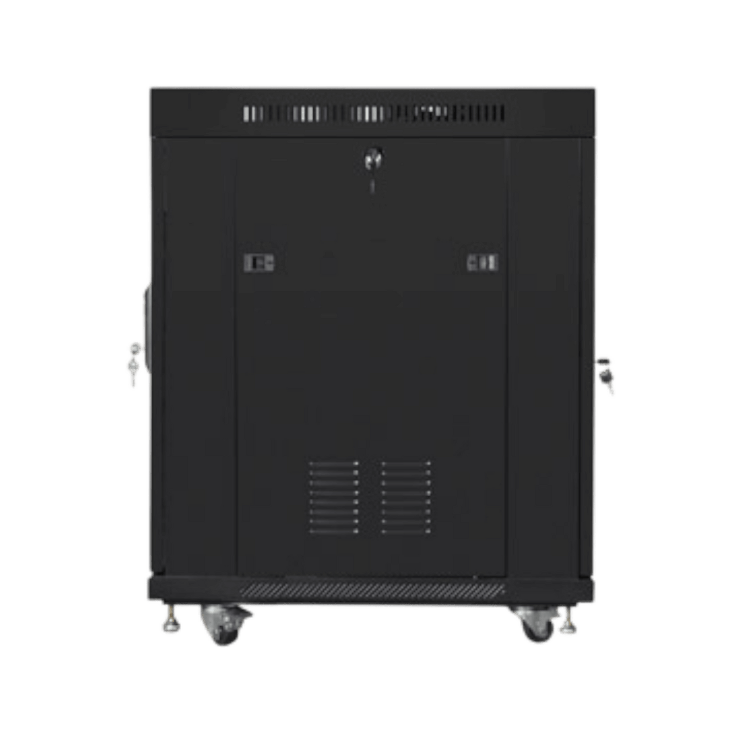 Szafa rack Lanberg 19" 15U 800x1000mm stojąca LCD V2 Drzwi perforowane Czarny