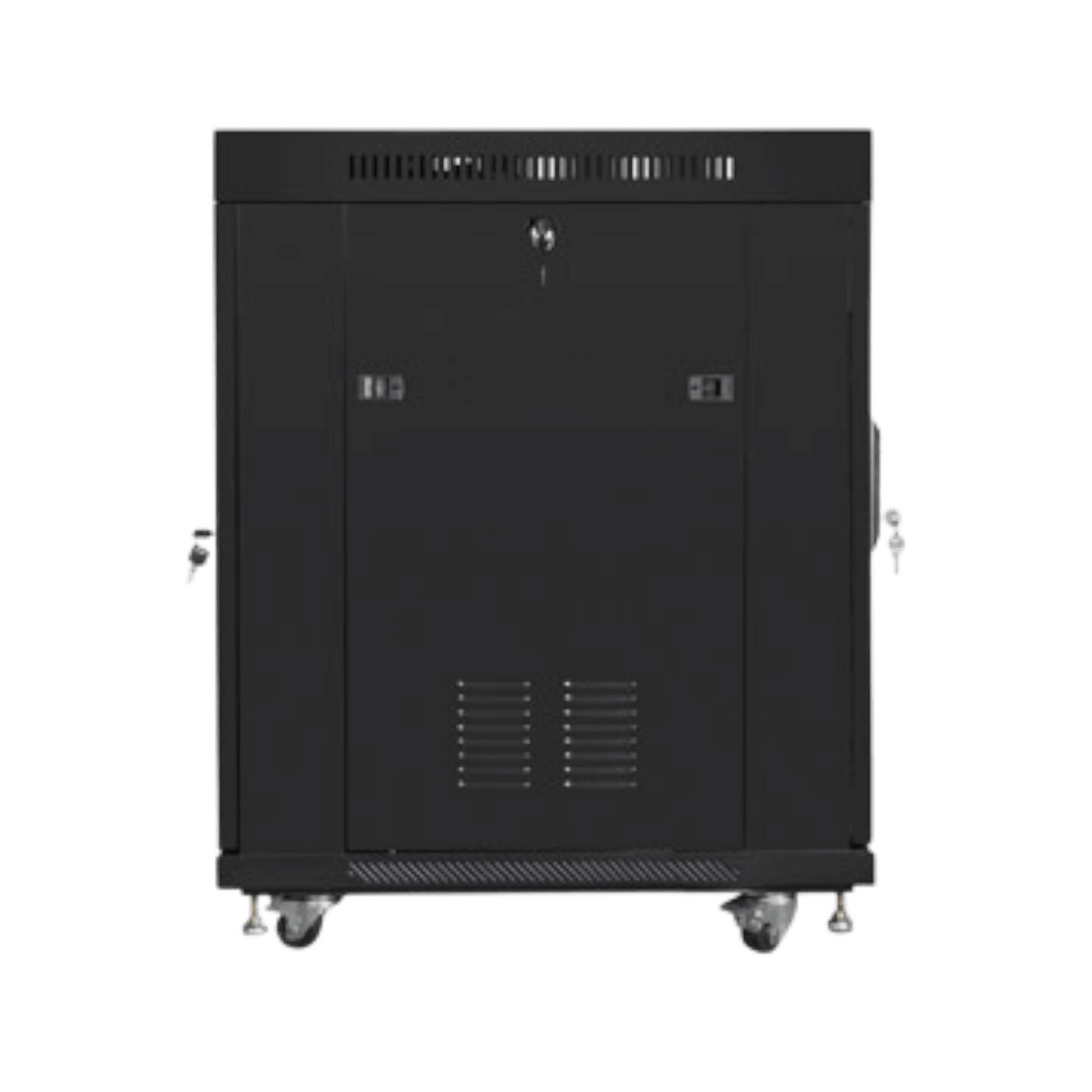 Szafa rack Lanberg 19" 15U 800x1000mm stojąca LCD V2 Drzwi perforowane Czarny
