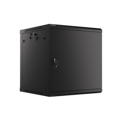 Szafa rack Lanberg 19" 12U 600x600mm wisząca Drzwi metalowe Czarny
