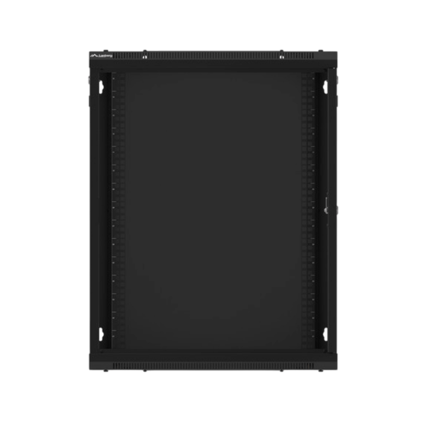 Szafa rack Lanberg 19" 15U 600x450mm wisząca V2 Drzwi szklane Czarny
