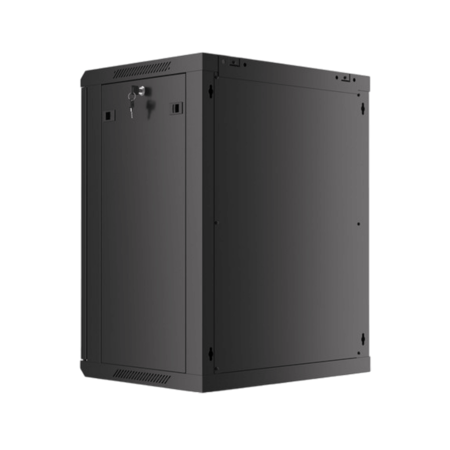 Szafa rack Lanberg 19" 15U 600x450mm wisząca V2 Drzwi szklane Czarny