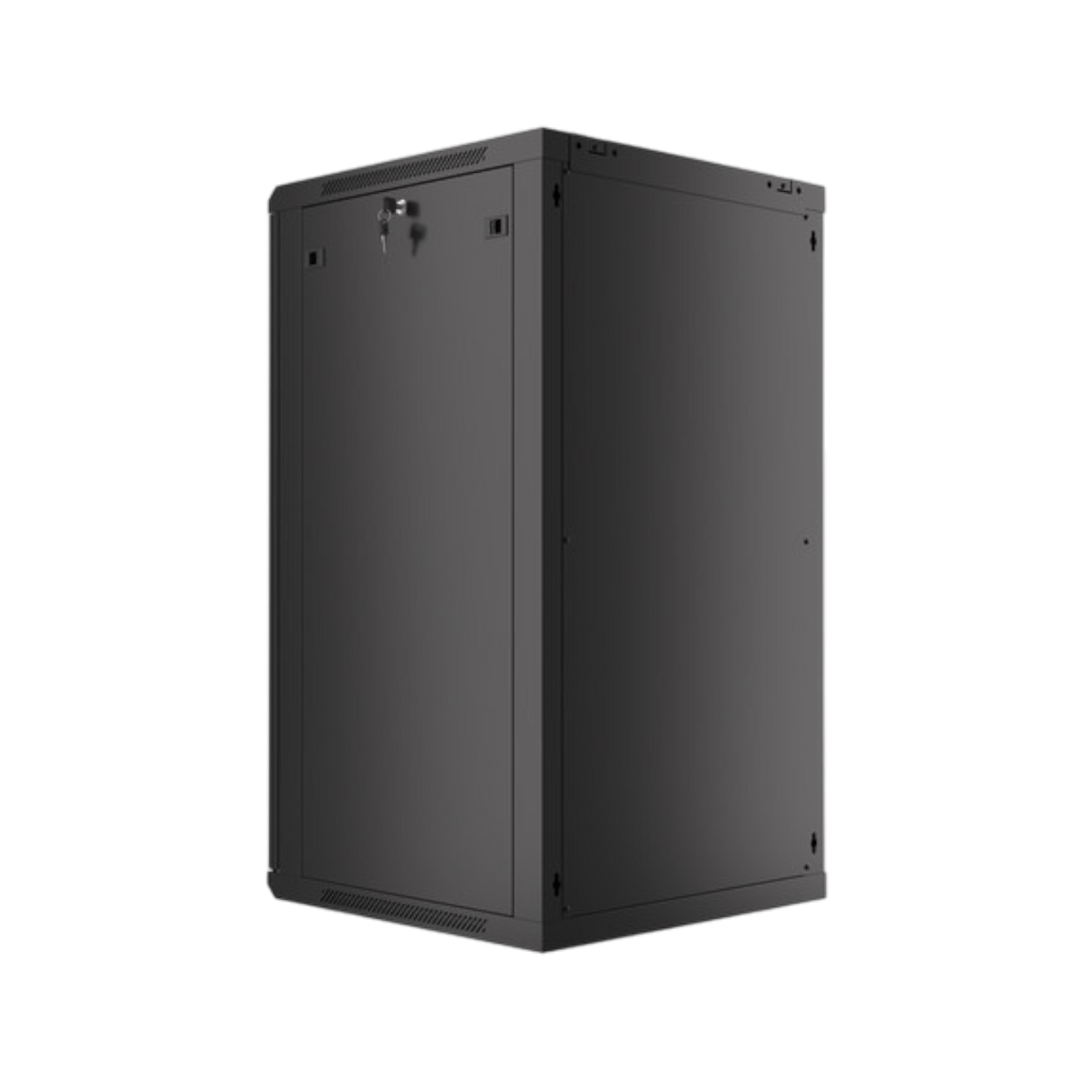 Szafa rack Lanberg 19" 22U 600x600mm wisząca V2 Drzwi szklane Czarny