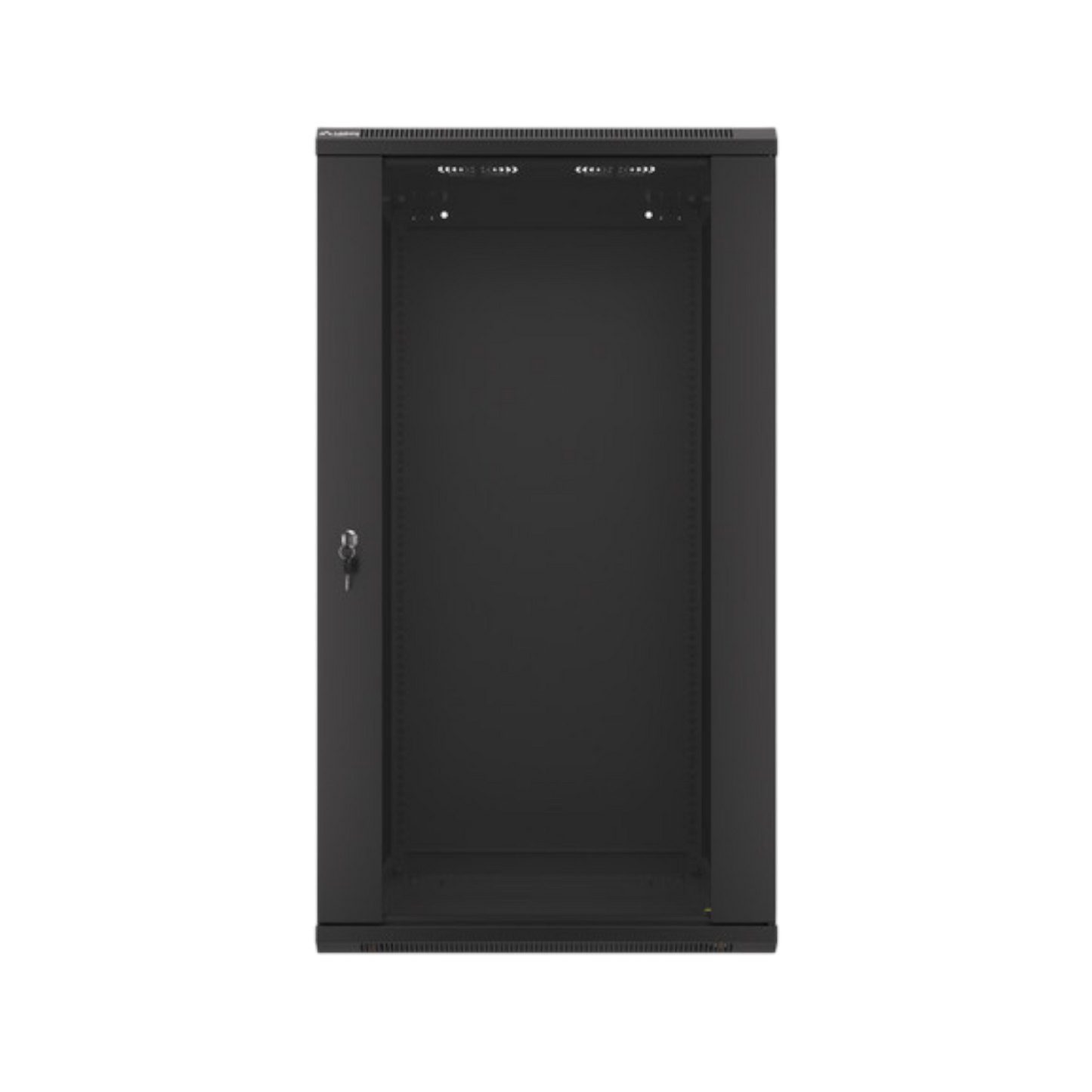 Szafa rack Lanberg 19" 22U 600x600mm wisząca V2 Drzwi szklane Czarny
