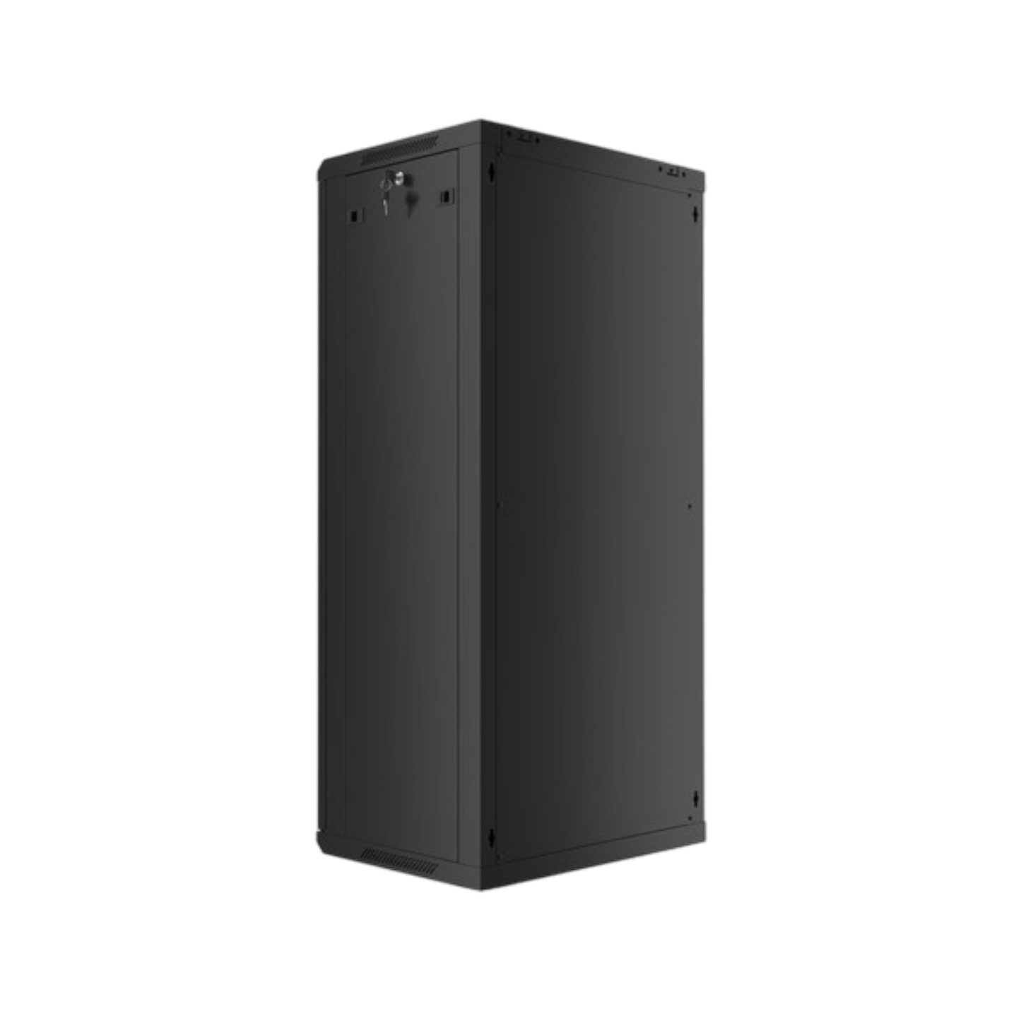 Szafa rack Lanberg 19" 27U 600x450mm wisząca V2 Drzwi szklane Czarny