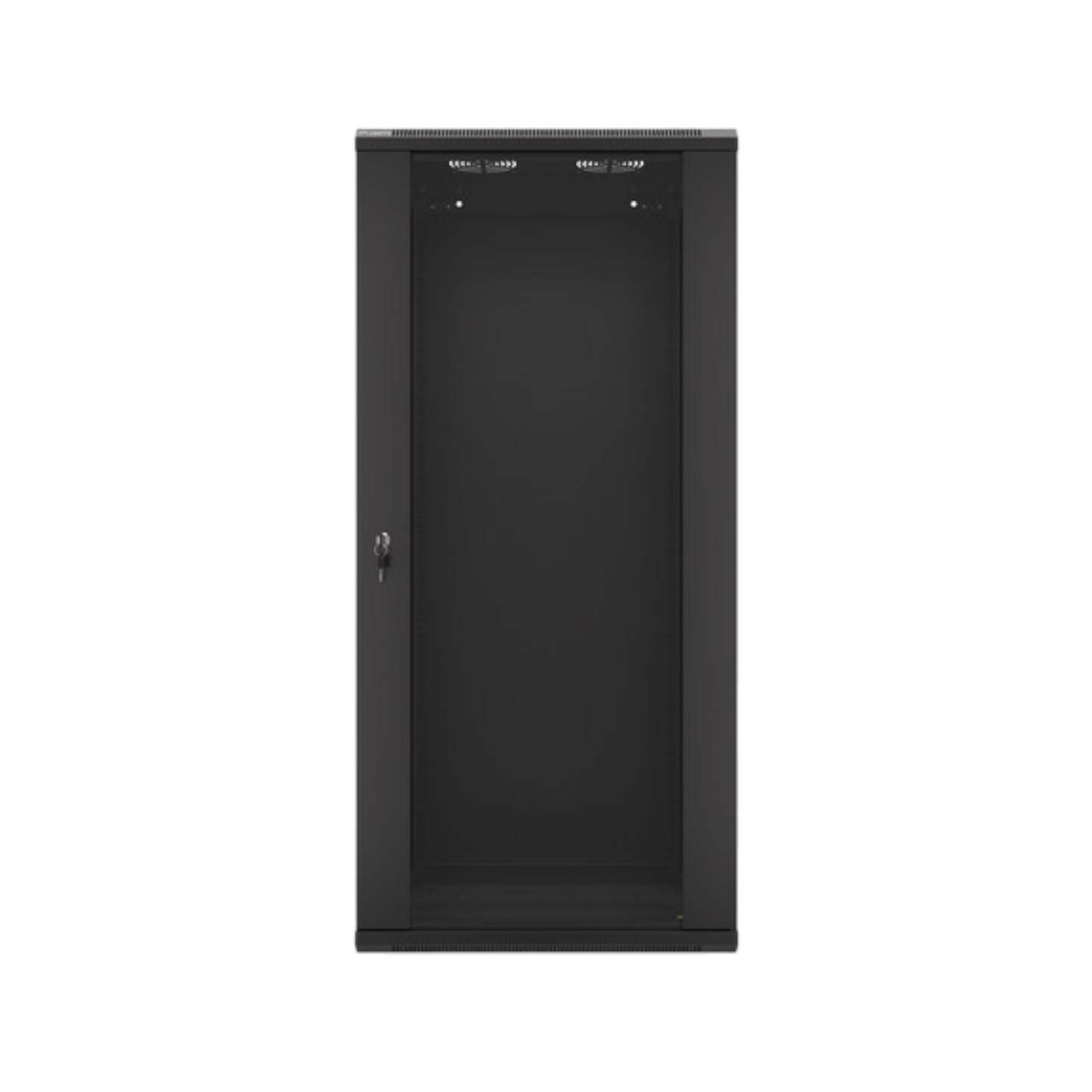 Szafa rack Lanberg 19" 27U 600x450mm wisząca V2 Drzwi szklane Czarny